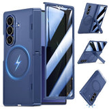 Magnetic for  Galaxy Z Fold 7 Case with Built-in Privacy Screen Protector, [Compatible with MagSafe] with Hidden Kickstand & Hinge Protection