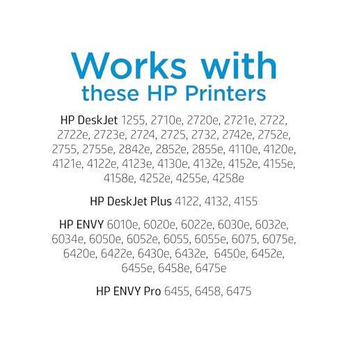 Original 67 Tri-Color / 67Xl Black Ink Cartridges (2-Pack) | Works Deskjet 1255, 2700, 4100 Series Envy 6000, 6400 Series | Eligible For Instant Ink | 3Yp30An