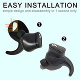 Anti Slip Silicone Ear Hook Tips For Beats Studio Buds Eartips For Beats Earbuds Replacement For Beats Cover Black 2 Pairs