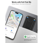 For Magsafe Wallet, Works With Apple Find My, Stronger Magnetic Phone Wallet Tracker For Iphone 16/15/14/13/12 Series, Magnetic Card Holder With Privacy Flap, Rfid Blocking, Fit 7 Cards, Black