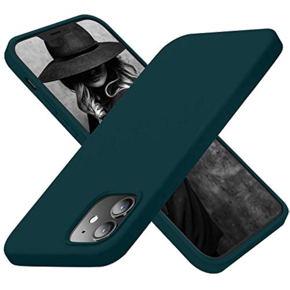 Designed For 12 Case, Designed For 12 Pro Case, Silicone Shockproof Phone Case With [Soft Anti-Scratch Microfiber Lining] 6.1 Inch, Teal