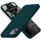 Designed For 12 Case, Designed For 12 Pro Case, Silicone Shockproof Phone Case With [Soft Anti-Scratch Microfiber Lining] 6.1 Inch, Teal