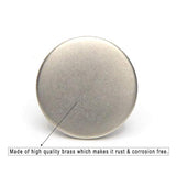 12 Sets Jean Tack Buttons Metal Replacement Kit, Matte Silver (Silver)