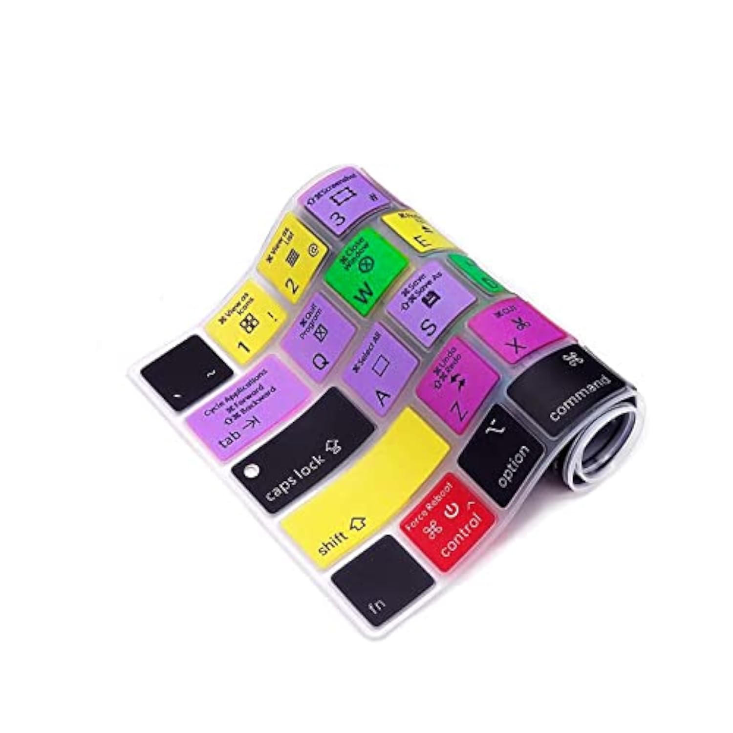 Mac Os/Macos Shortcuts Silicone Keyboard Cover For Macbook Pro 13 M1 M2 14 16,