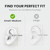 Avantree Resolve (Small-Medium) – Wired Open-Ear Earbuds w/Mic & Over-Ear Hook, for Women, Kids & Young Men w/Small Ears, Ideal for Office, Outdoor & Home, 3.5mm AUX