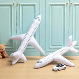 3pcs 40" White Inflatable Airplane Balloons — Aviation Party & Pool Decor