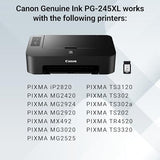 Pg-245 Xl Genuine Black Ink Cartridge, Compatible With Ip2820, Mg2420/2924/2920/3020/2522/2525, Mx492, Ts3120/302/302A/202/202A/4520/3320