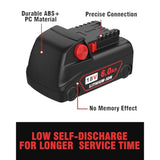 18V Battery 4Pack Replacement For Milwaukee M18 Battery 6.0Ah,High-Capacity Batteries Compaitble With Milwaukee Tools And Charger,2024 Version/New Patented