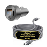 Starlink Mini 12V Car Charger, 16 Awg Cable, Starlink Mini Car Adapter,Waterproof, Built-In Protections(Car Adapter & 3M Cable)