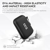 Kz Zs10 Pro In Ear Monitor Case,Ccz Zc02 Eva Leather Storage Box,Waterproof Earphone Storage Box,Travel Carrying Case,Pressure Resistant Box,Earphone Storage Bag Suitable For Edx Pro/Zst/As10/Castor