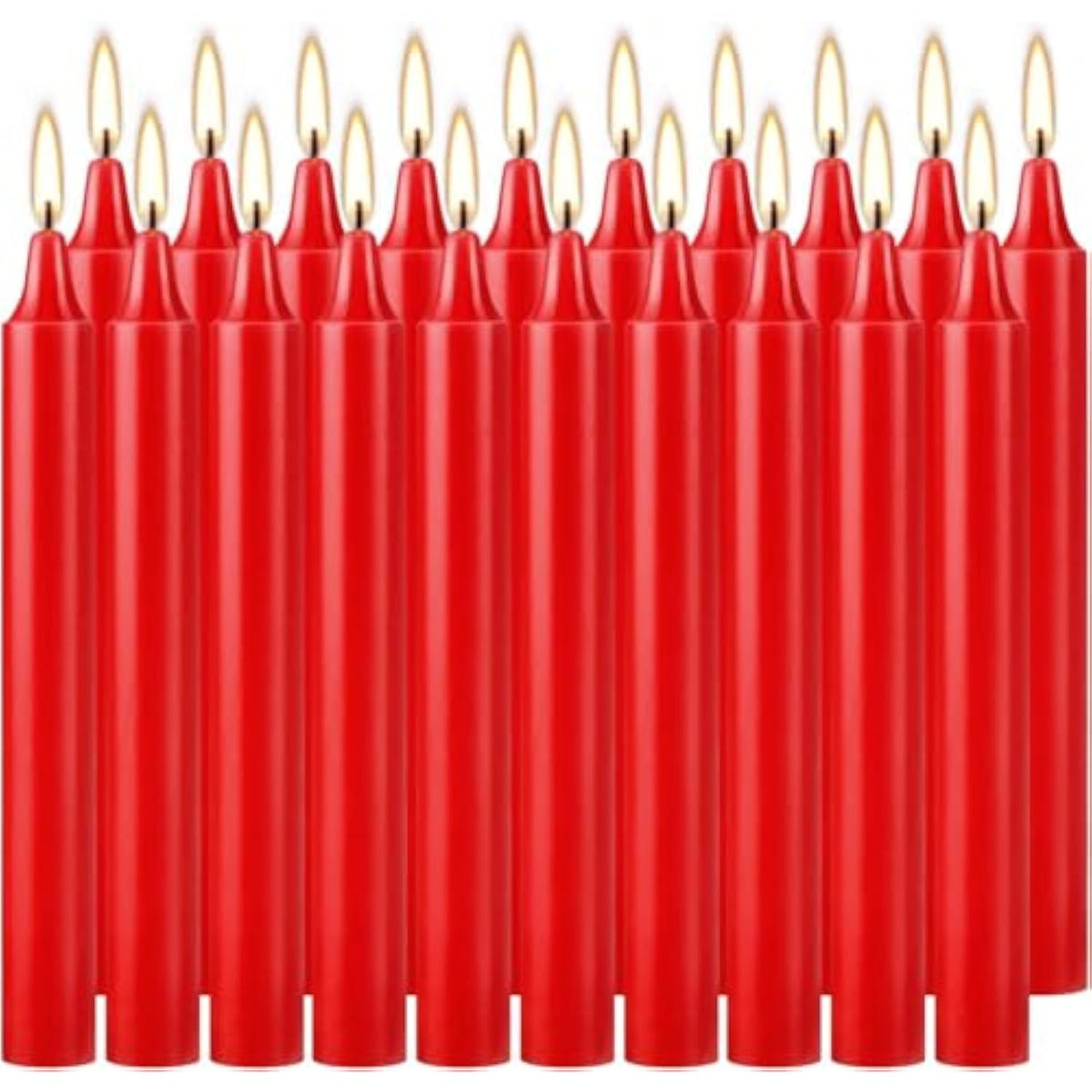 Red Candles Set Of 40, 4" Red Spell & Chime Candles, Unscented Mini Taper Candle For Witchcraft, Wiccan Altar, Magic Tools, Rituals, Prayer, Meditation And Christmas Party Decoration