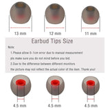 Silicone Earbud Tips Earbud Replacement Tips Eartips For (Inner Hole From 3.8Mm-5.5Mm Earphones) Headphone Earbud Rubber Tips Earbud Caps S M L 9 Pairs