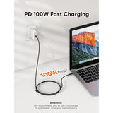 CableCreation 3.3FT USB C to USB C Cable PD 100W with LED Display, Braided USB
