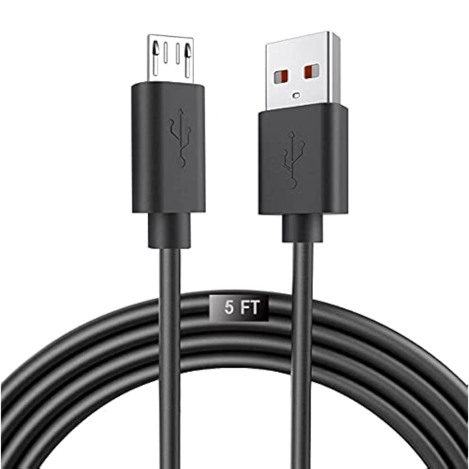 Replacement Micro Usb Charging Cable Cord For Simple Human Mirror Compatible With Simplehuman Mirror 5" 8" Round Lighted Makeup Mirror (5Ft)
