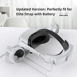 Charging Dock Compatible For Quest 2, Vr Controller And Headset Charge Simultaneously, [Updated Support Elite Strap With Battery] (With 2 Rechargeable Batteries)