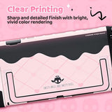 Protective Case Set Compatible with switch 2, PC Back Plate with Silicone Joysticks Covers, Includes 2 Thumb Grips, Waterproof Protection -
