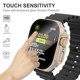 [9 Pack Case Compatible With 49Mm Watch Ultra & Ultra 2 With Tempered Glass Screen Protector Full Scratch-Resistant Protective Cover Bumper For Watch 49 Mm
