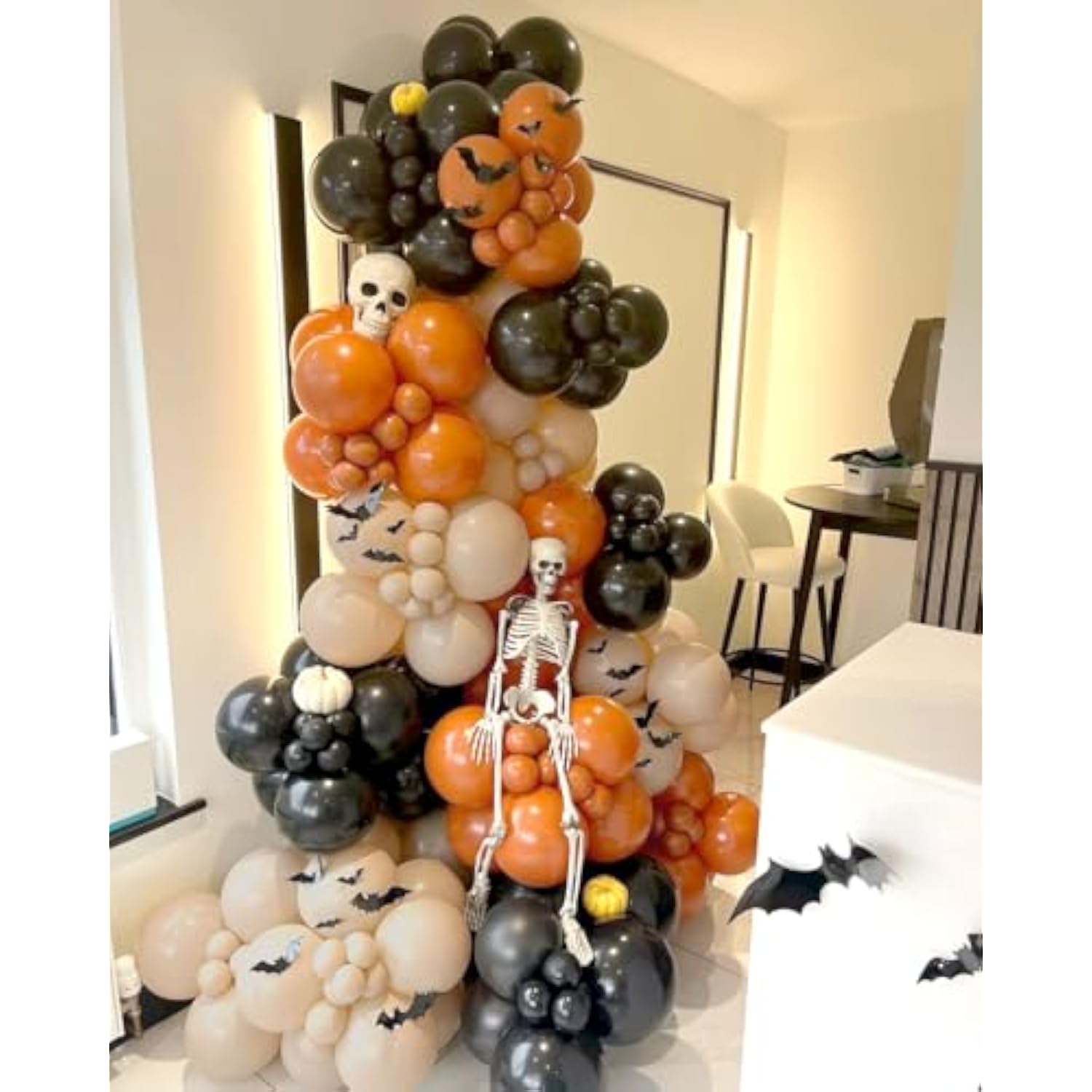 Fall Orange And Black Balloons Garland Arch Kit-Burnt Orange Balloons For Halloween Thanksgiving Autumn Little Pumpkin Baby Shower Birthday Party Decorations