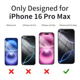 2-Pack iPhone 16 Pro Max 6.9 Inch Privacy Tempered Glass Screen Protector