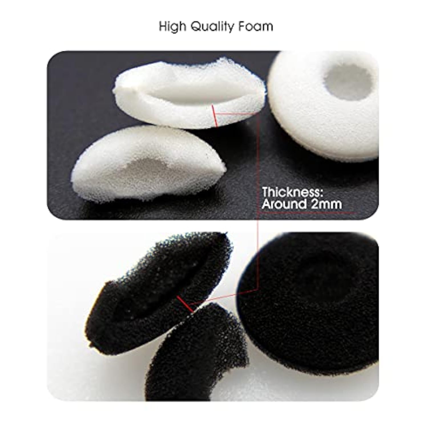 15 Pairs Soft Foam Earbuds Headphone Earpads Ear Bud Pad Cushion Replacement Sponge Covers Compatible With Airpods Ipod Iphone Itouch Ipad Headsets In Ear Earphones (White)