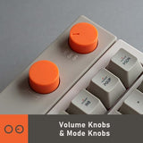Block Wireless Mechanical Keyboard, 98 Keys Rechargeable Hot-Swappable Keyboards With 3 Types Connection For Windows, Mac Os/Rero Knobs For Volume Control, Mode Shift, Eyeable Panels 2025