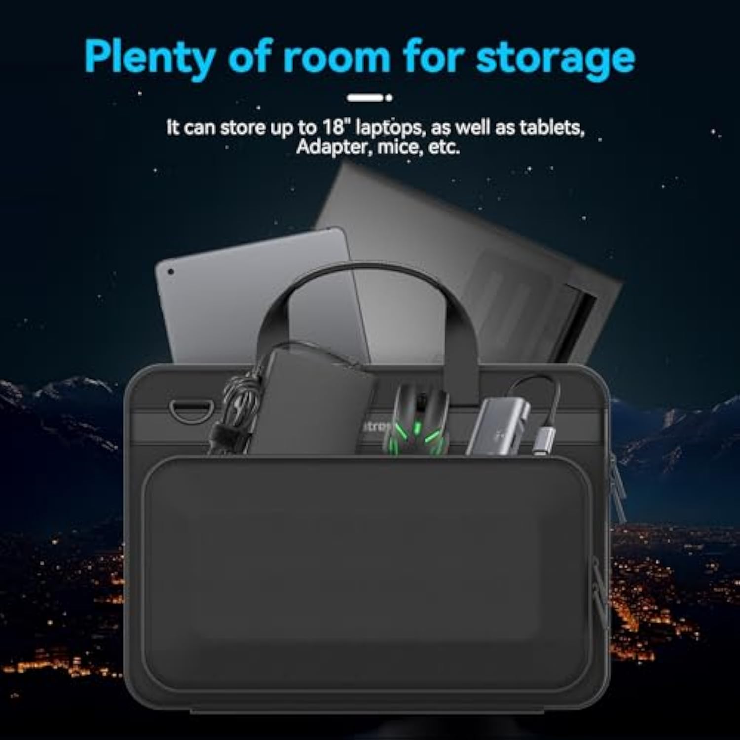 Smatree Heavy Duty Hard Sleeve Case Compatible for 18 inch ASUS ROG Strix SCAR 18 2025/2024/2023 Gaming Laptop, for 18 inch ASUS ROG Strix G18 2025/2024/2023 Gaming Laptop Waterproof Handbag (A800XL)