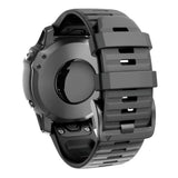 Compatible With Fenix 6/Fenix 7 Bands 22Mm Quickfit Silicone Watch Band Replacement For Fenix 8 47Mm/7 Pro/6 Pro/5/5 Plus/Approach S60/S62/Quatix 6 (Black)