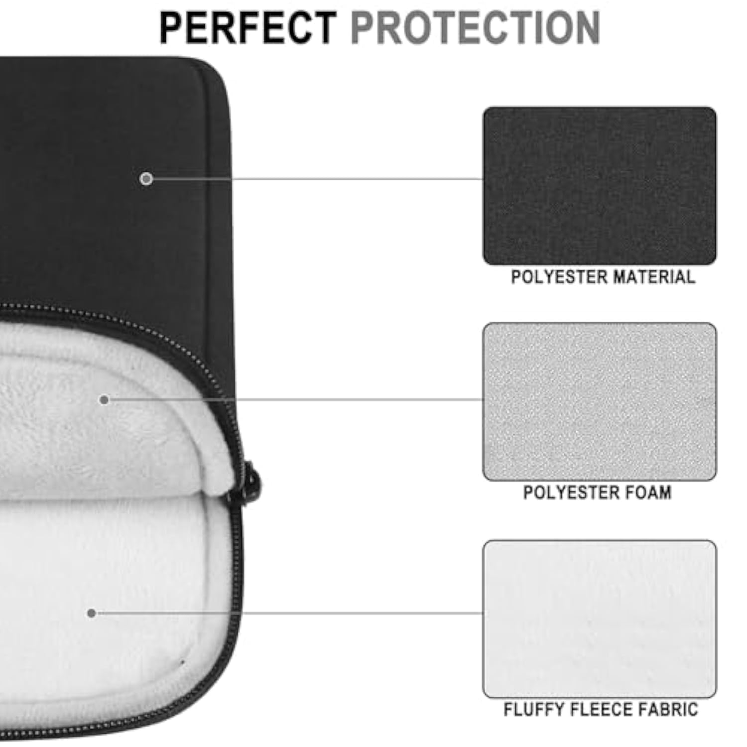 Laptop Case 13.3 Inch, Shockproof Protective Traveling Carrying Computer Sleeve Compatible With Macbook Air 13.3 Inch/Macbook Pro 14 Inch, Compatible For Hp, Dell, Laptop Bag With Pocket, Black