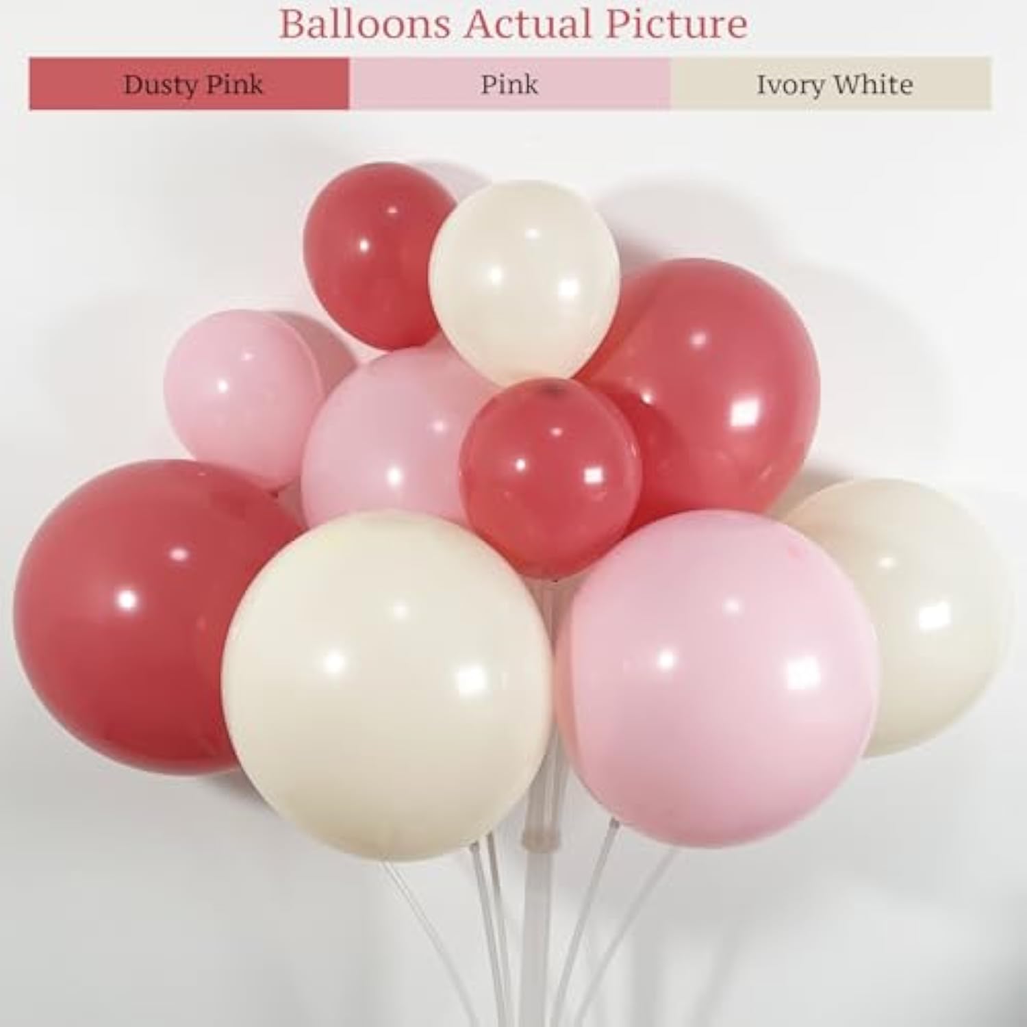 141Pcs Blush Dusty Pink Balloon Arch Garland Kit With Pink Ivory White Balloons For Baby In Bloom Balloon Arch, Bridal Shower, Baby Shower, Girl Birthday Party Decorations