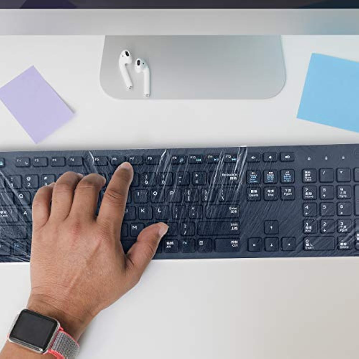 30 Pieces Universal Keyboard Protector Cover Wipeable 0.025Mm Disposable Keybo