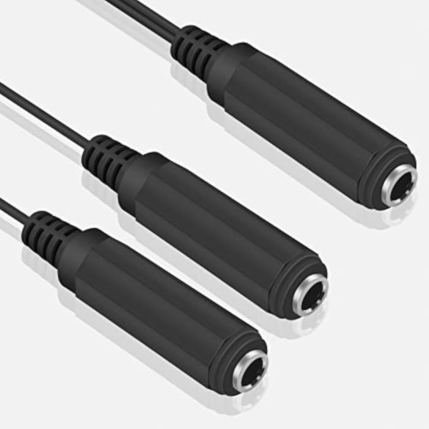 Guitar Y Cable, 6.35Mm 1/4 Inch Mono Ts Female To 2X6.35Mm 1/4 Inch Mono Ts Female Y Splitter Cable 20Cm/8Inch (635F-2Fmts)