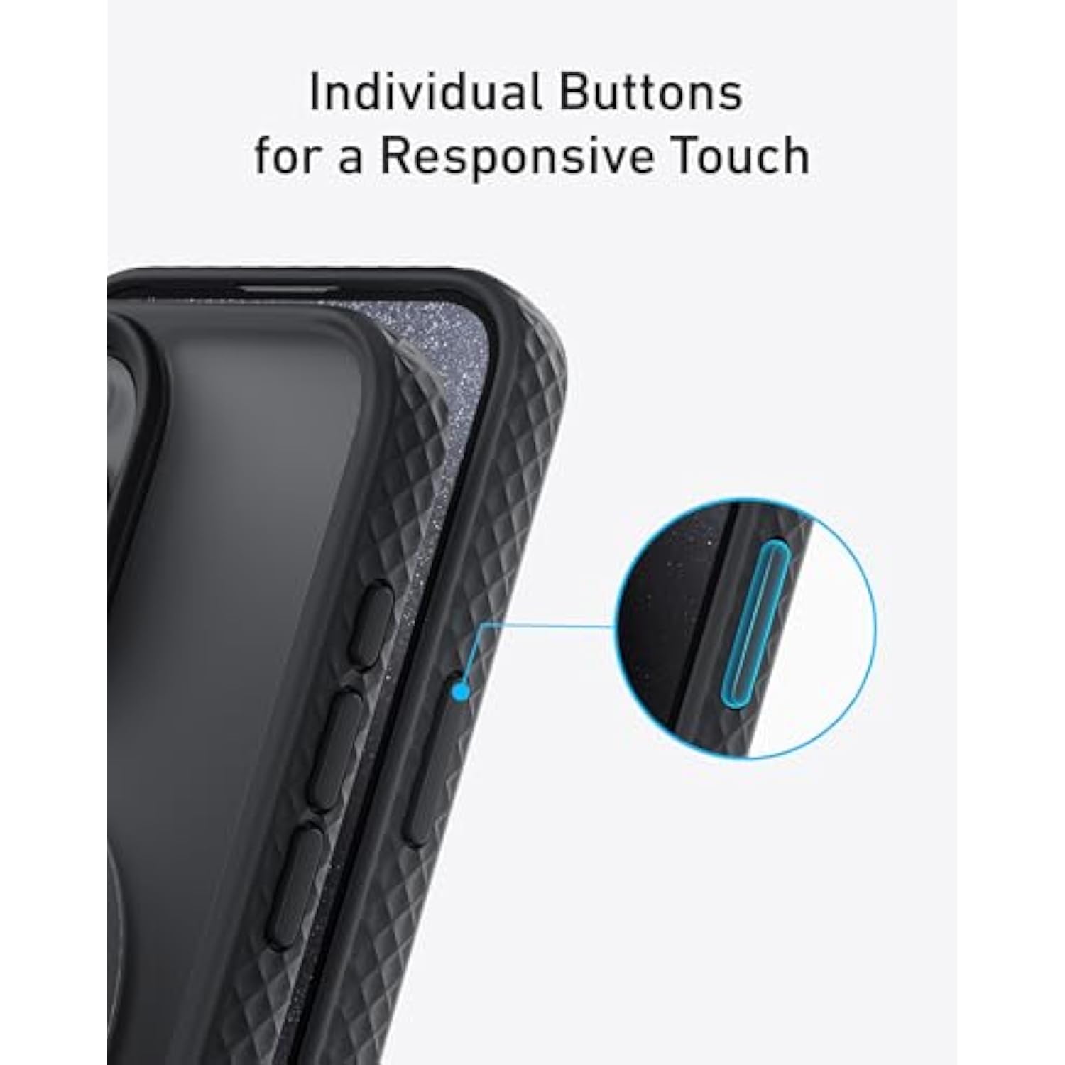 Anker MagGo Matte Magnetic Phone Case for iPhone 15 Pro Max,Ultra-Slim,Scratch-Resistant,and Durable Protective Cover, iPhone Case Compatible with MagSafe, Matte Case Only for iPhone 15 Pro Max(Black)