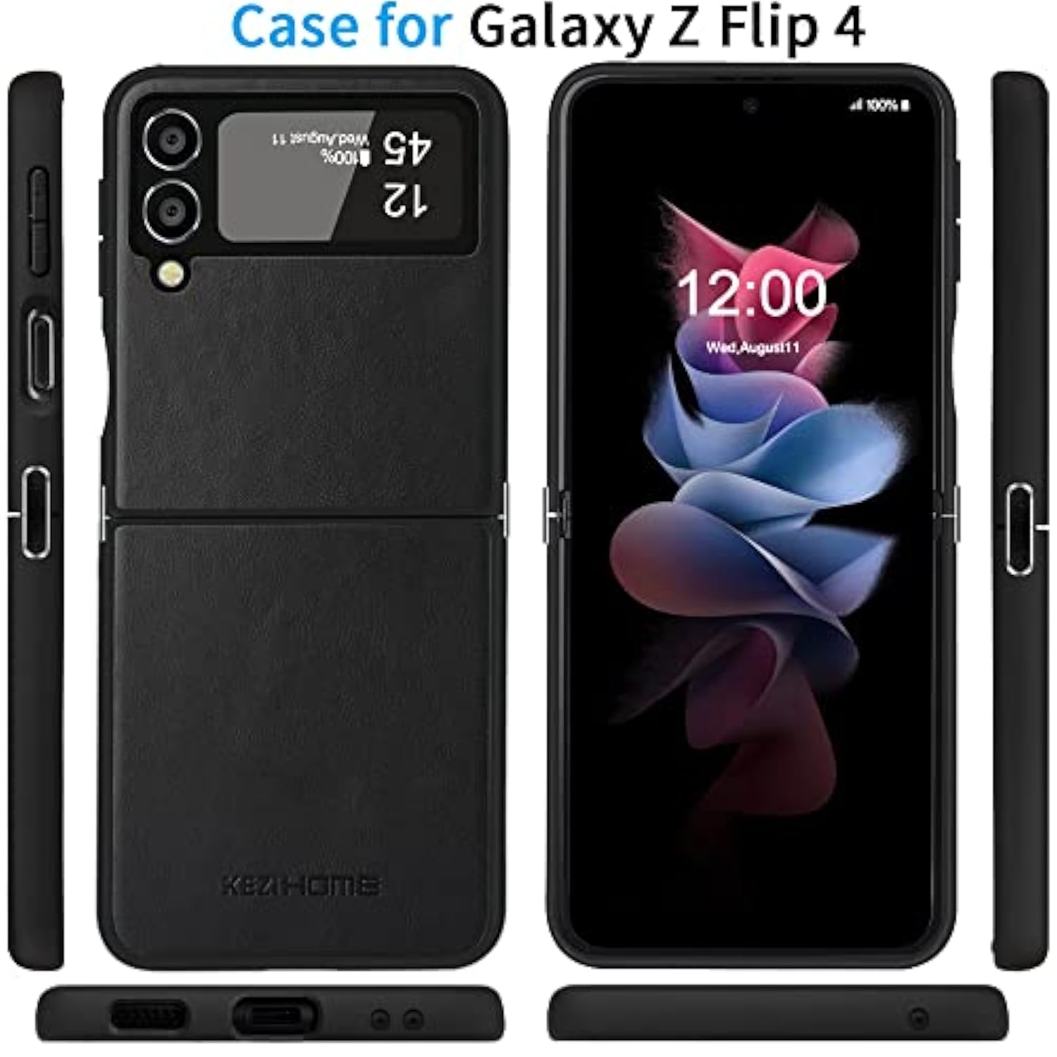 Samsung Z Flip 4 Genuine Leather Case