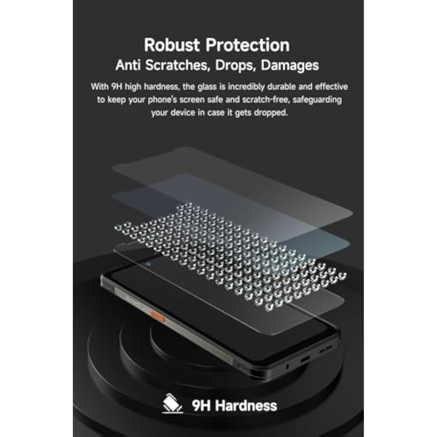 2-Pack Screen Protector Armor 28/29 Series, Shatterproof Tempered Glass [9H Hardness] [99.99% Hd Clear] [Anti Fingerprint] [Perfect Fit]