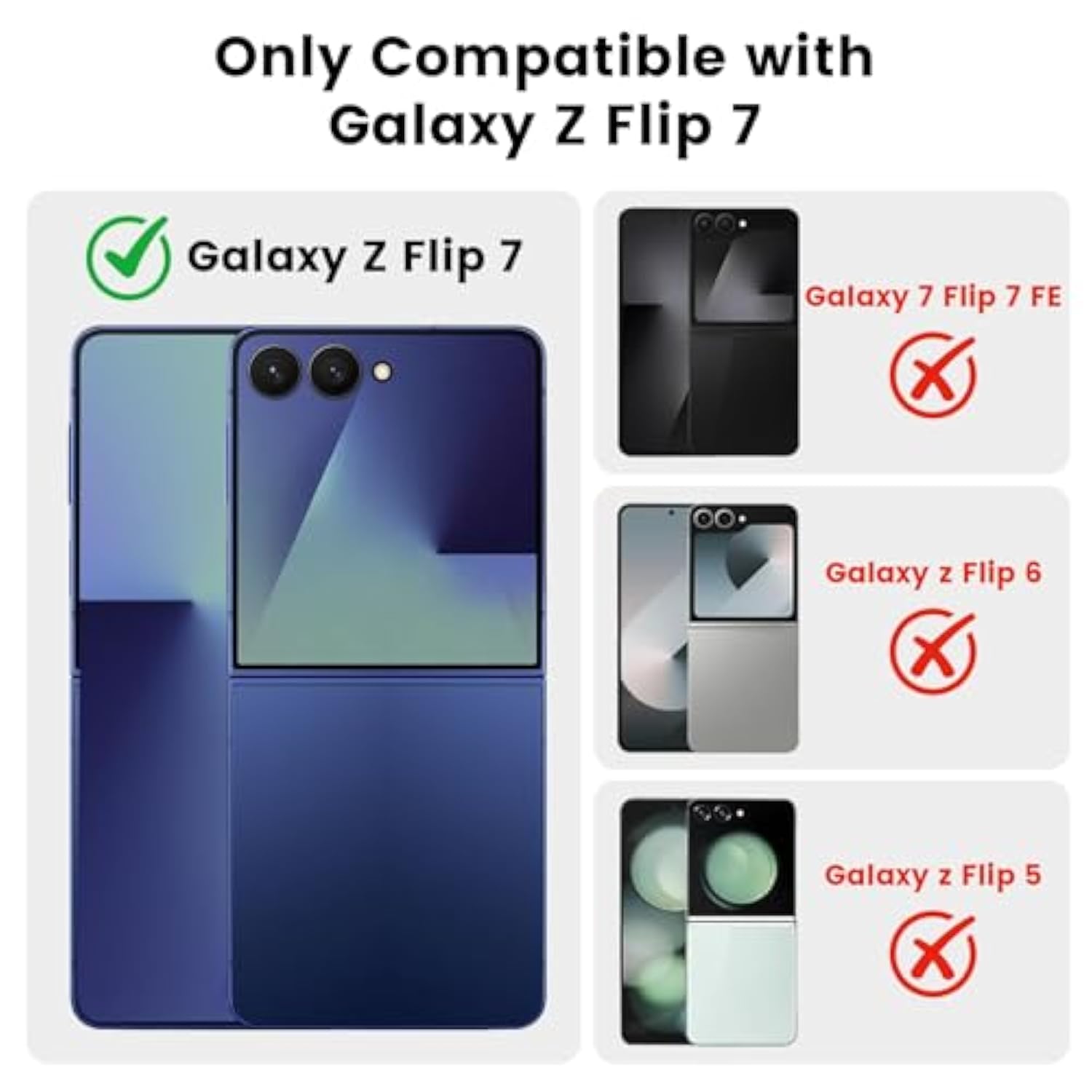 Designed For Samsung Galaxy Z Flip 7 Case With Card Holder&Hinge Protection, Clear Wallet Phone Case With Stand Ultra-Thin Shockproof Protective Cover For Galaxy Z Flip 7 2025