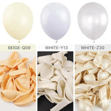 142 Pcs White Balloon Set – 18, 12, 10, 5 Inch for Arch & Garland Decor
