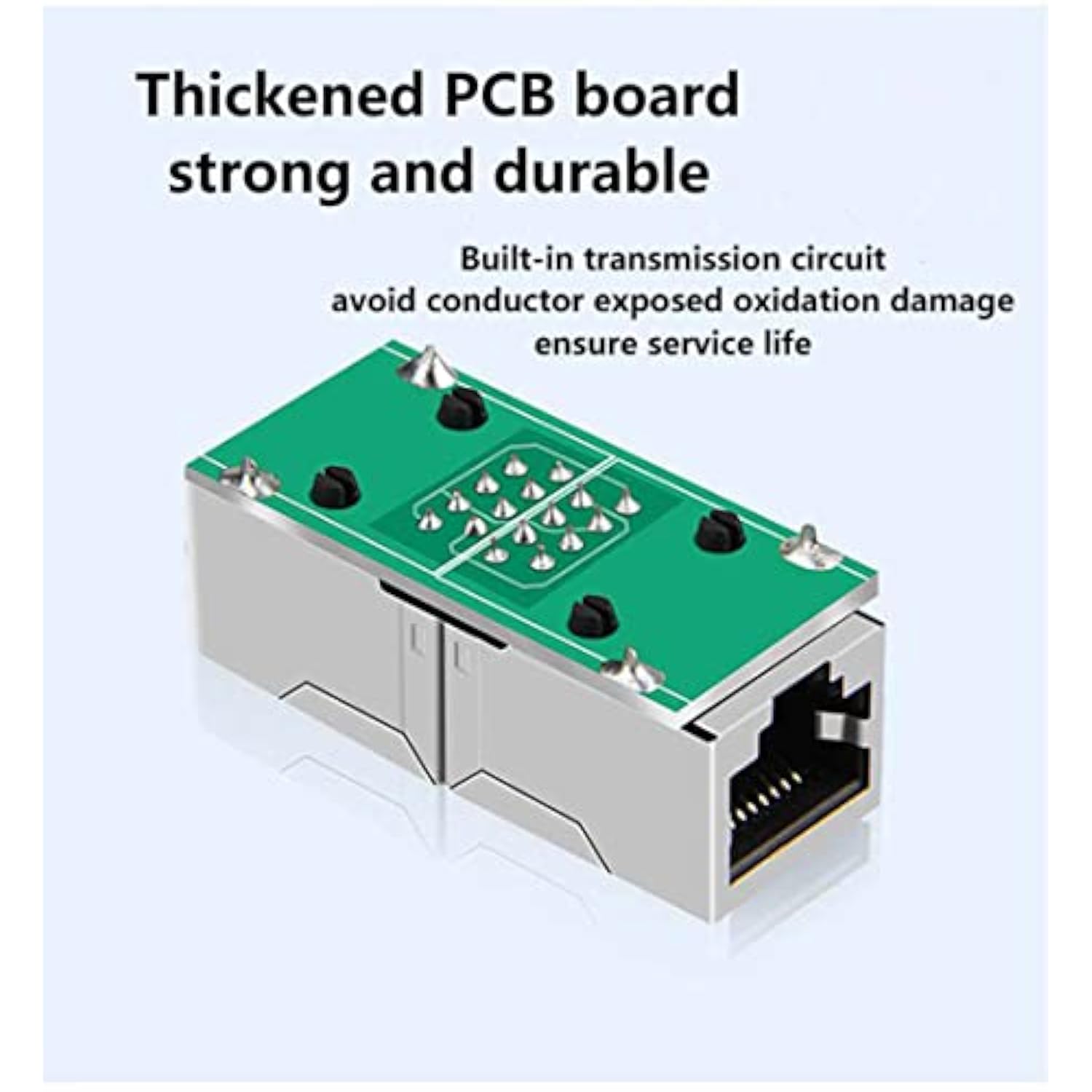 Rj45 In-Line Coupler Adapter Female To Female Ethernet Cable Extender 8-Pin Mo