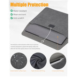 15-16 Inch Laptop Sleeve Bag With Adjustable Stand Feature For Macbook Pro 16 M4/M3/M2/M1 2025-2019, Xps 15, Macbook Pro 15 2015-2012, Case With Pouch, Space Gray