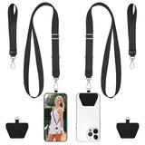 Phone Lanyard, 2 Pack Adjustable Phone Strap Universal Cell Phone Lanyard Crossbody Neck Strap with 2PCS Tether Tabs Compatible for iPhone Android