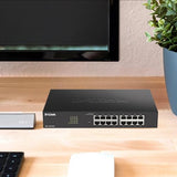 Ethernet Switch, 16 Port Easy Smart Managed Gigabit Network Internet Desktop (Dgs-1100-16V2)