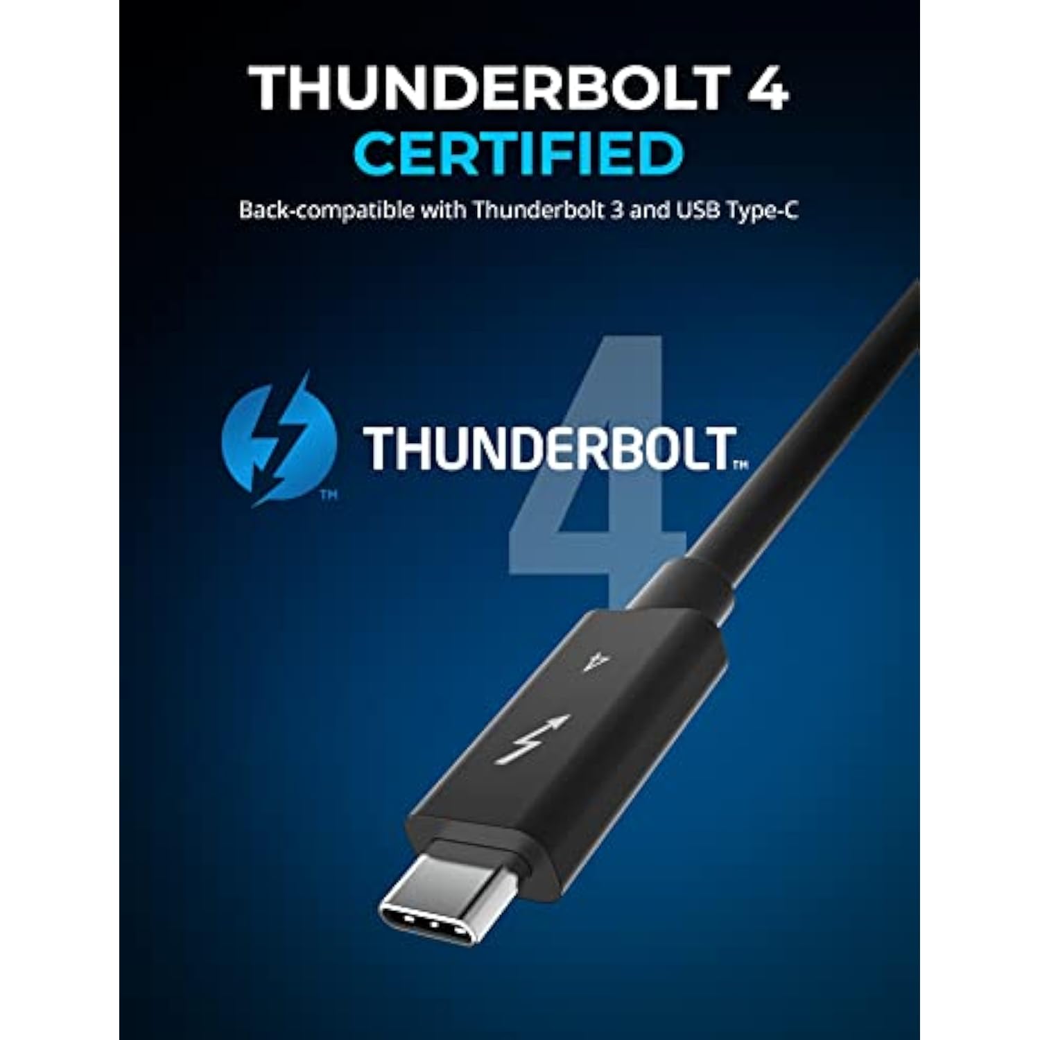 SABRENT Thunderbolt 4 Active Cable with E-Marker Chip [6.5 Feet / 2 Meters] (C