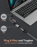 Mini HDMI to HDMI Adapter, 4K@60Hz 1440P@144Hz Mini HDMI Male to HDMI Female Extender Cable HDR 3D Compatible with Raspberry Pi Zero Camera TV Laptop