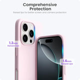 Chalk Pink Liquid Silicone Case for iPhone 16 Pro
