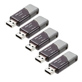 128Gb Turbo Attaché 3 Usb 3.0 Flash Drive 5-Pack Grey, P-Fd128X5Tbop-Mp, 100Mb/S, Light-Weight Durable - Data Storage And Transfer