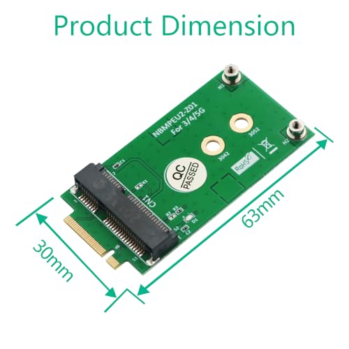 M.2 Key B To Mini Pci-E Adapter For 3G/4G/5G Module