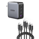 UGREEN 100W USB C Charger Bundle with 3-Pack USB C Cable 6.6FT