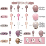 Dusty Purple Balloon Garland - Boho Lavender & Gold Arch Kit