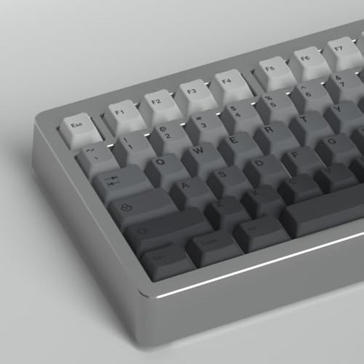 Pbt Gery Gradient Keycaps 125 Keys Cherry Profile Heat Sublimation Keycap For