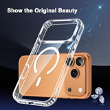 For Iphone 17 Pro Case Clear,Magnetic Iphone 17Pro Case With Screen Protector & Camera Protector [Compatible With Magsafe], Shockproof Tpu Cover For Iphone Pro 17 Phone Cases-Transparent