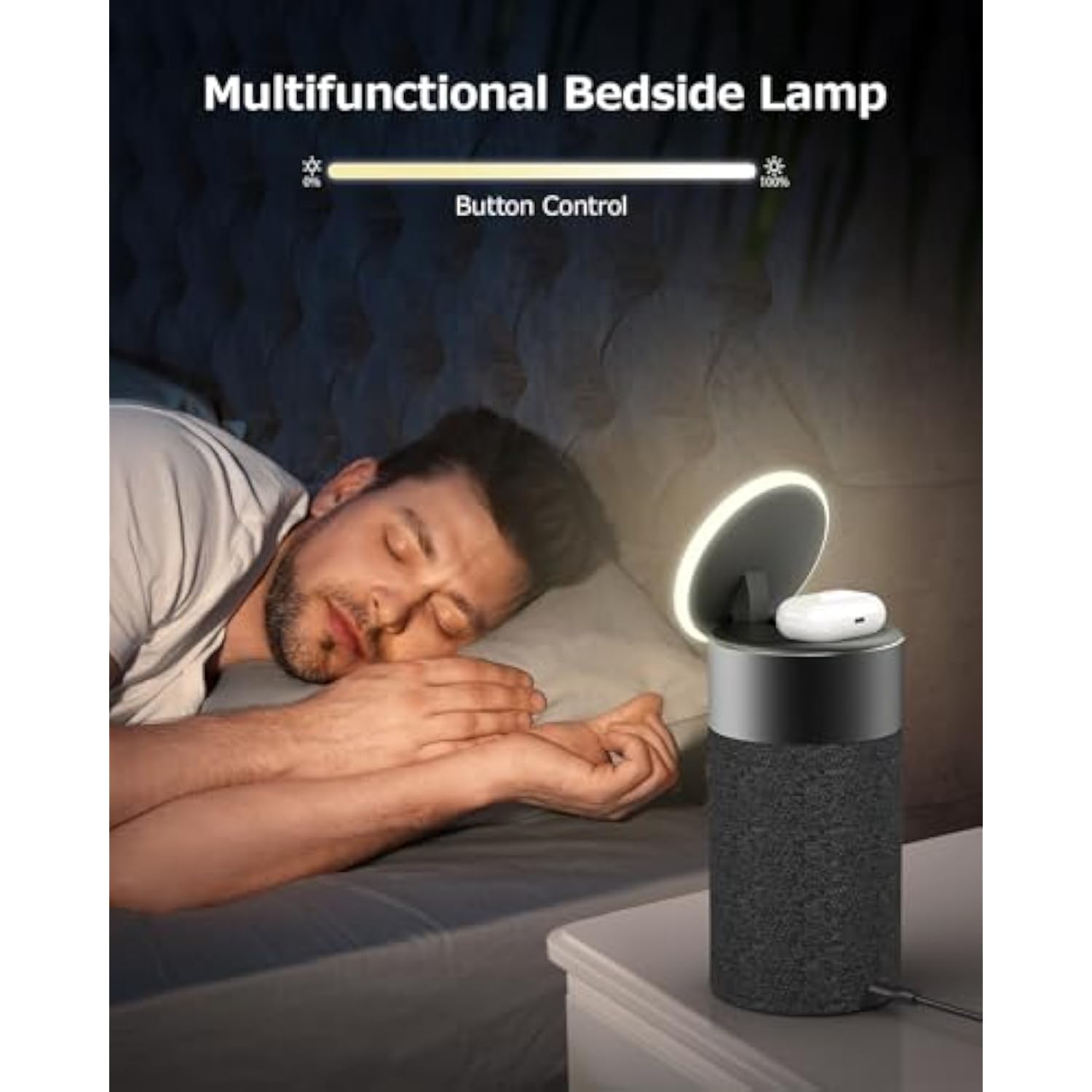 Bluetooth Speaker, Magnetic Wireless Charger, Bluetooth Speakers With Night Light, 2 In 1 Wireless Charging Station For Iphone 16/15/14/13/12 Series, Airpods Pro 4/3?Gift Ideal?